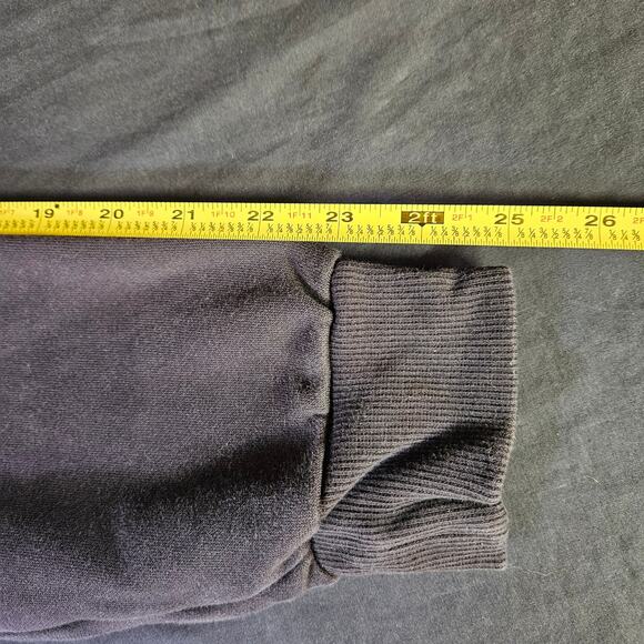 Puma Dark Gray and Tan Pull Over Hoodie Size L Men's Sweatshirt Casual Normcore - Picture 8 of 9